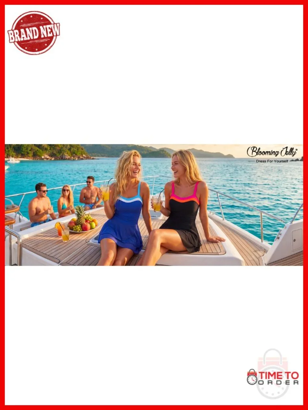 Modest One Piece Swim Dress with Mesh Skirt Tummy Control Ruched